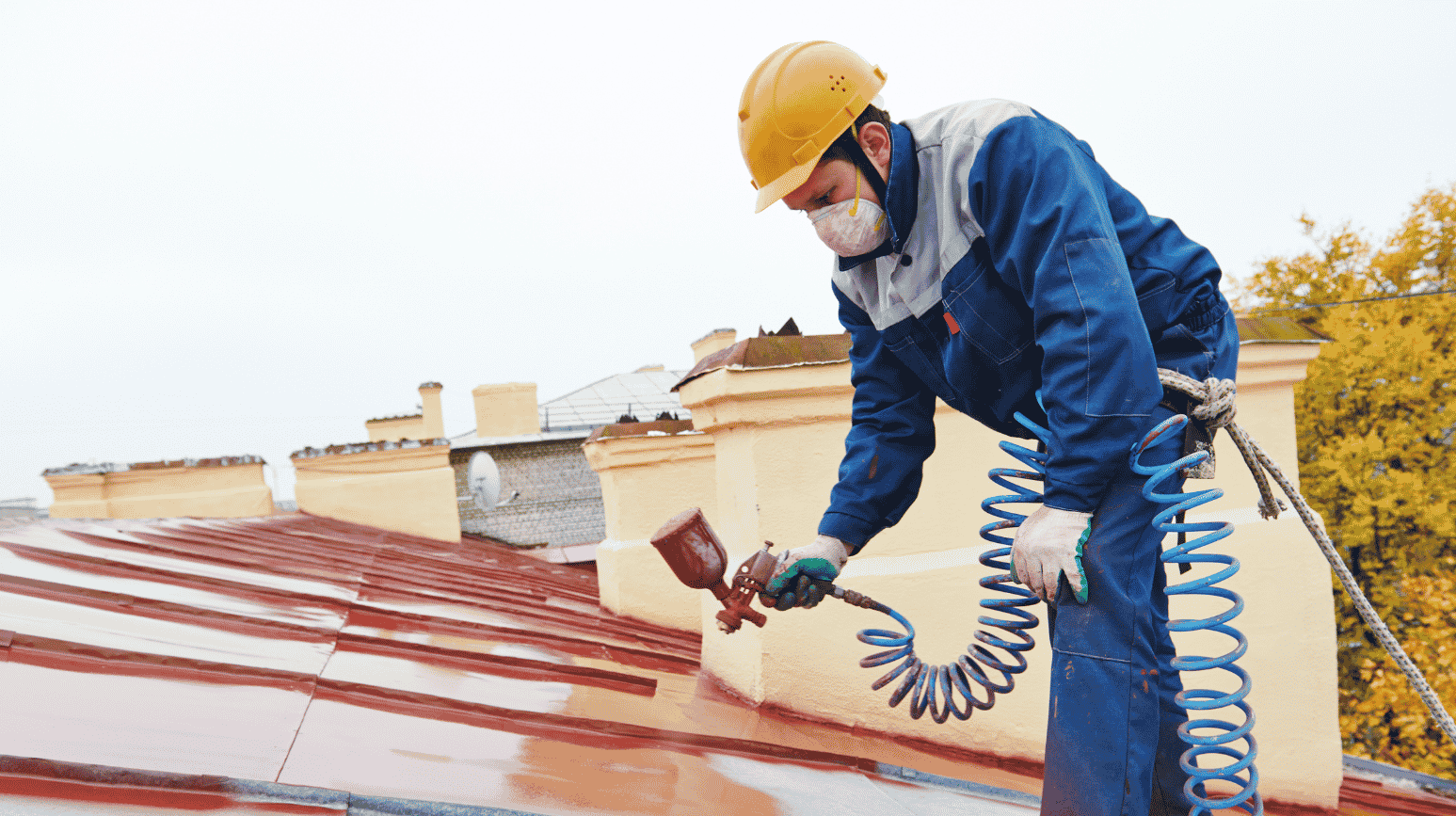 Commercial roof coatings